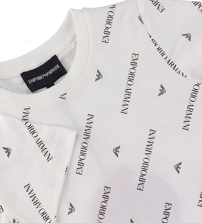 Emporio Armani T-Shirt - White w. Text