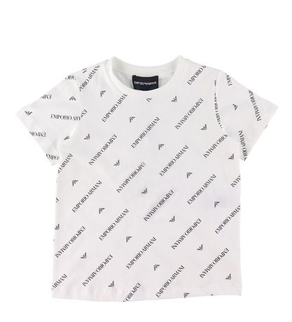 Emporio Armani T-Shirt - White w. Text