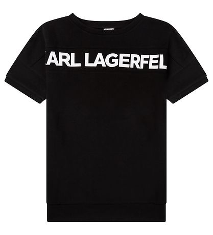 Karl Lagerfeld Kjole - Fire - Sort m. Tekst Karl Lagerfeld Kjole - Fire - Sort m. Tekst