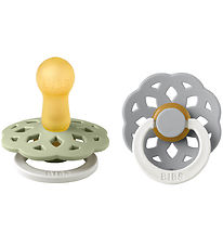 BIBS Boheme Natsutter - 2-pak - Str. 2 - Rund - Sage/Cloud BIBS Boheme Natsutter - 2-pak - Str. 2 - Rund - Sage/Cloud