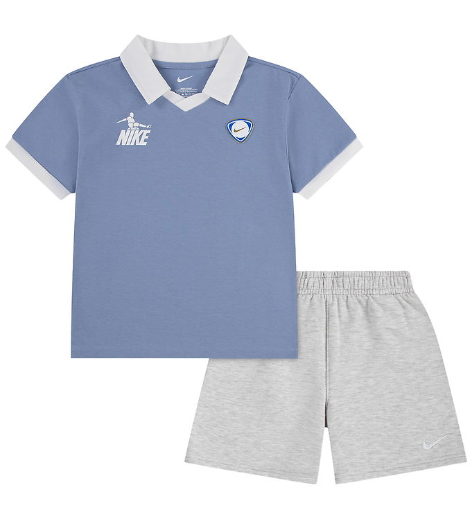 Nike Shortssæt - T-shirt/ Shorts - Grey Heather