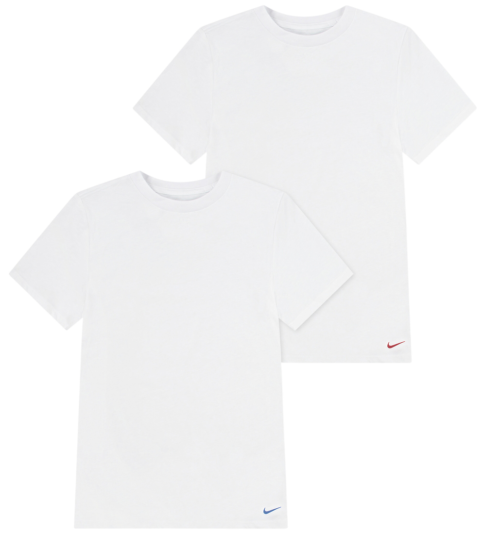 Nike T-Shirt - 2-pack - Wit/Multi - Nike - 6-8 jaar (116-128) - T-Shirts