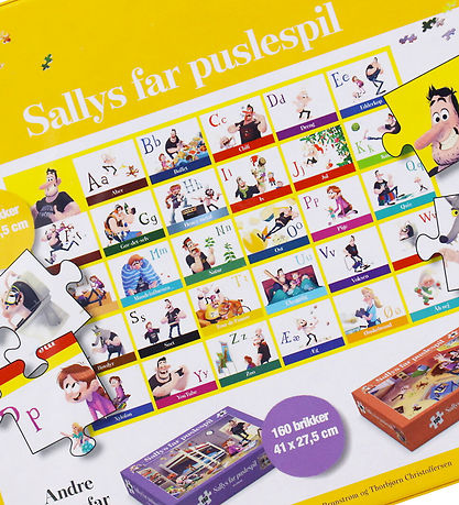 Forlaget Carlsen Puslespil - 100 Brikker - Sallys Far: ABC