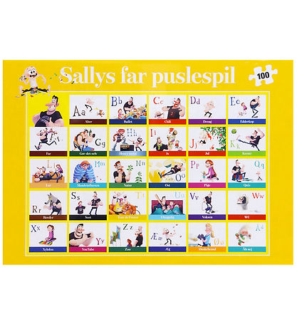 Forlaget Carlsen Puslespil - 100 Brikker - Sallys Far: ABC