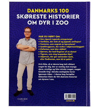 Forlaget Carlsen Bog - Danmarks 100 Skøreste Historier Om Dyr I 