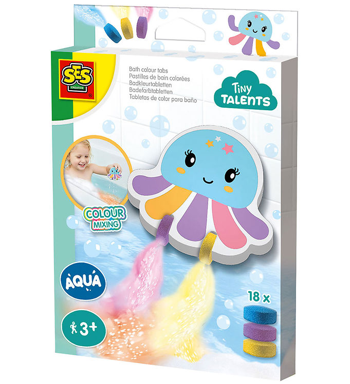SES Creative Badelegetøj - Blæksprutte m. Badfarver
