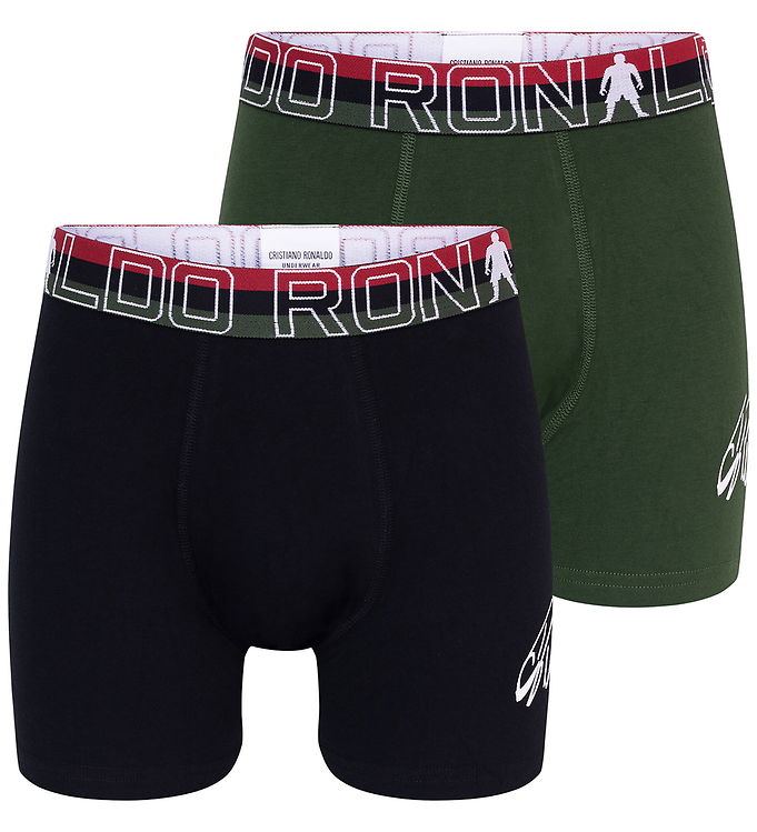 Ronaldo Boxershorts - 2-pak - Sort/Grøn
