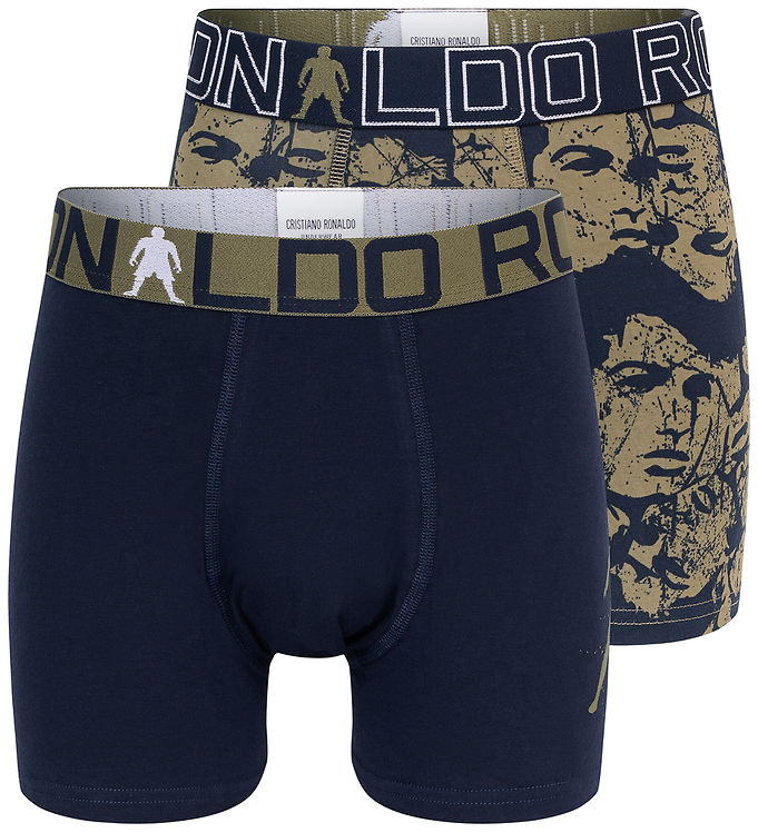 Ronaldo Boxershorts - 2-pak - Navy/Armygrøn m. Print