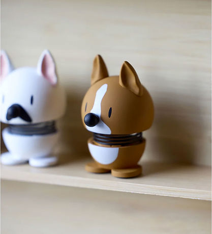 Hoptimist Corgi Hund - XS - 6 cm - Brun