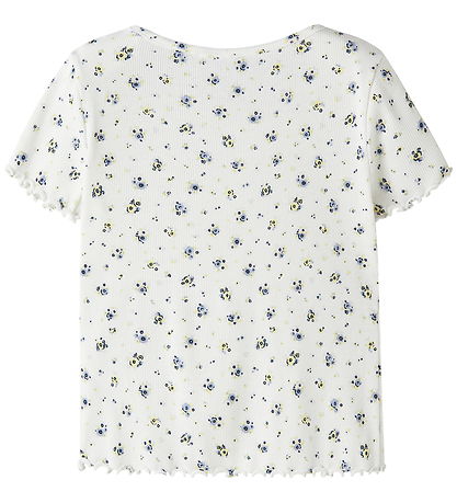 Name It Top - NkfVemia - Bright White/Floral