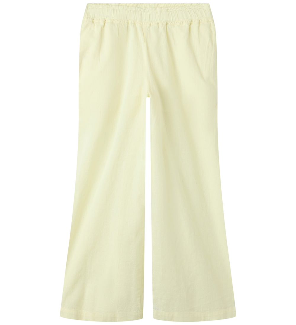 Name It Broek - Breed - Noos - NkfFalinnen - Pear Sorbet - Name It - 7 jaar (122) - Broeken - Katoen