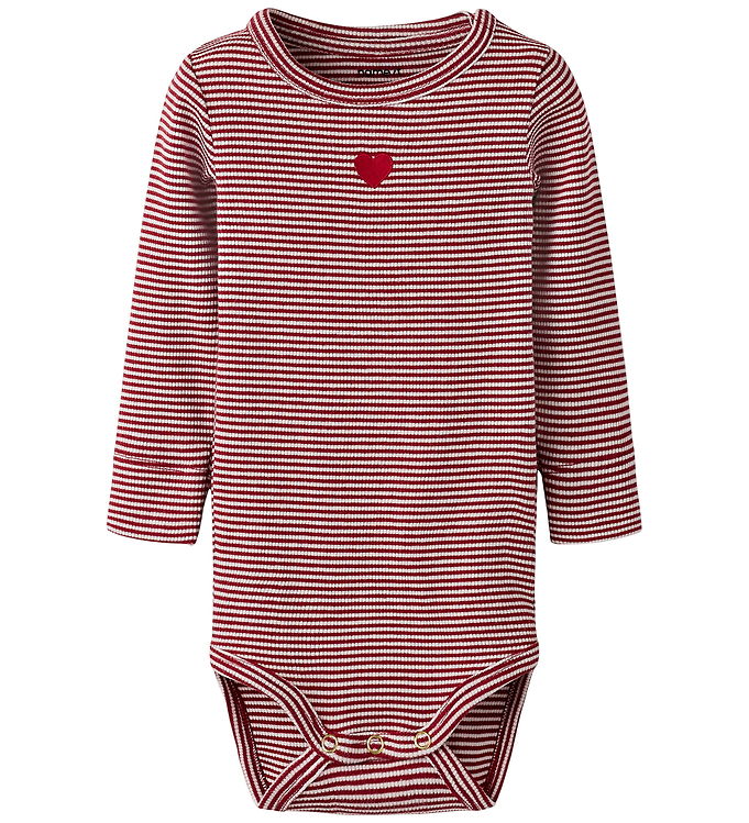 Name It Body l/æ - Rib - Bomuld/Modal - NbfJasmine - Jester Red