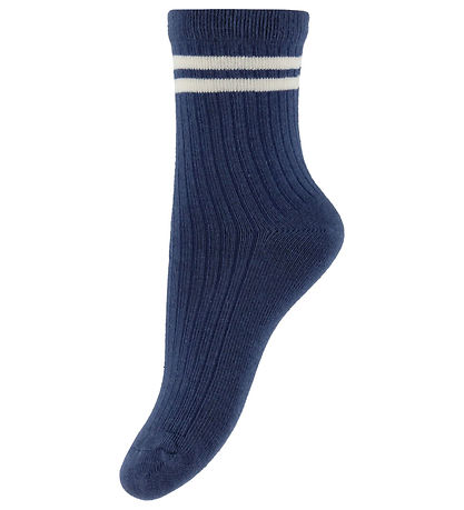Name it Strømper - 3-Pak - NmmKield - Vintage Indigo/Antique Whi