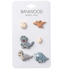 Banwood Basket Pins - Dinosaurs