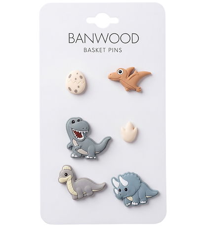 Banwood Basket Pins - Dinosaurs