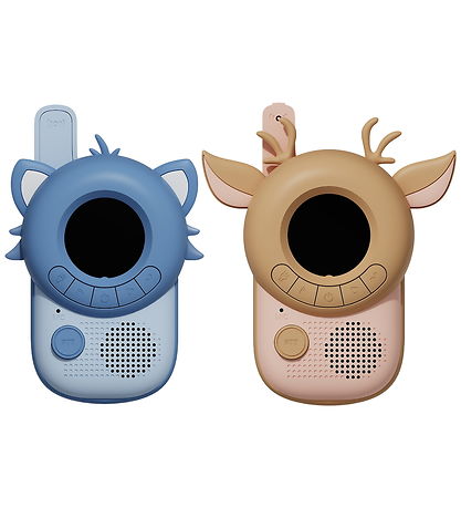 The Zoofamily Walkie Talkies - Racoon & Deer - Blå/Brun