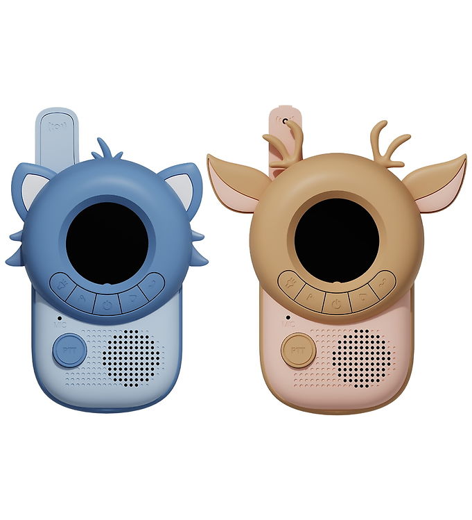 The Zoofamily Walkie Talkies - Racoon & Deer - Blå/Brun