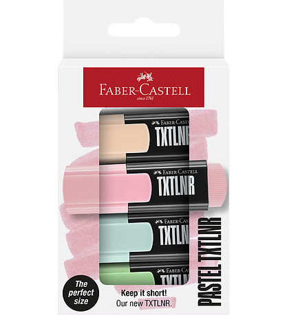 Faber-Castel Overstregningstusser - 4 stk. - Mini - Pastel