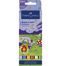 Faber-Castell Markers - Double Thick/Thin - 6 pcs