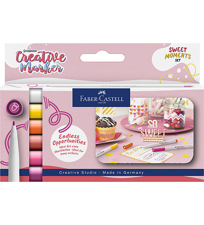 Faber-Castell Tuscher - Sweet Moments - 6 stk.