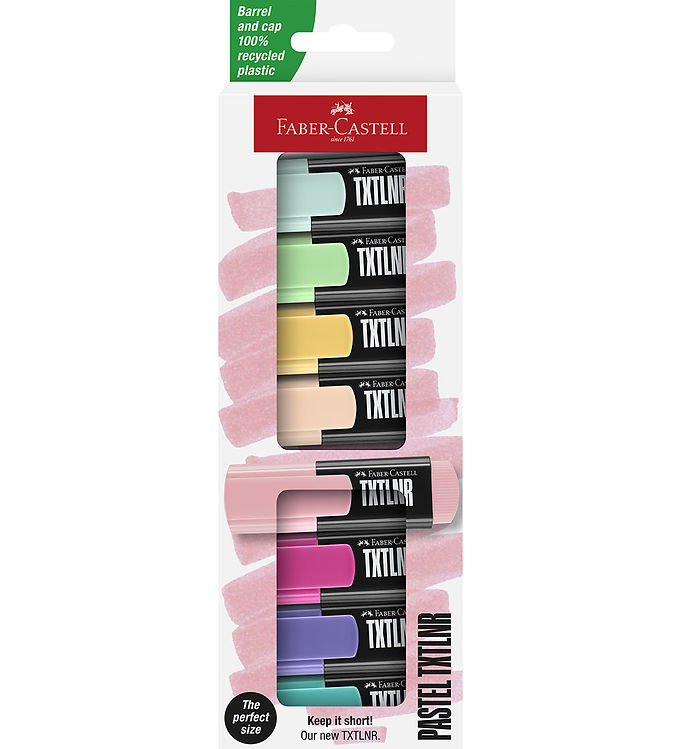 Faber-Castell 154218, 8 stk, Forskellige farver, Forskellige farver, Rektandel, 1 mm, 5 mm