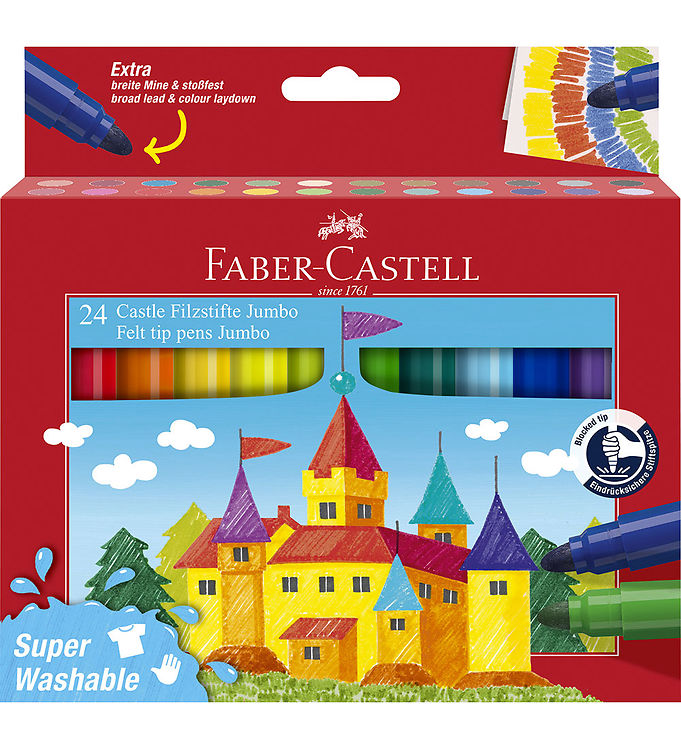 Faber-Castell Tuscher - Jumbo - 24 stk.