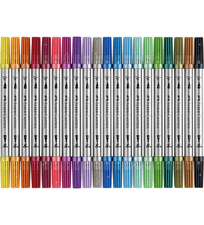 Faber-Castell Tuscher - Dobbelt Tyk/ Tynd - Glitter - 20 stk.
