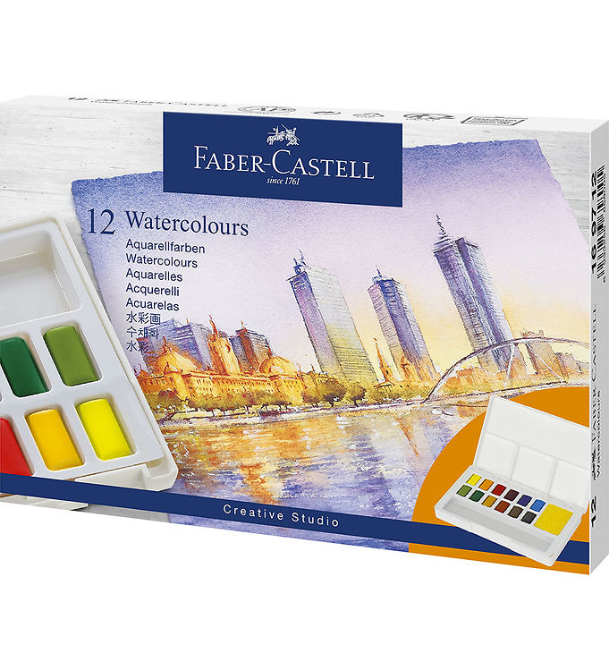Faber-Castell Watercolour 12 ass i palette