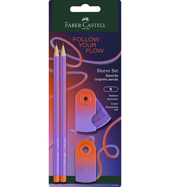 Blistersæt Faber Castell Grip Flowedition Sleev Punchy Melon
