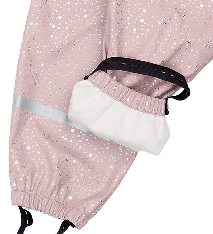Mikk-Line Regntøj - Pu - Glitter - Adobe Rose