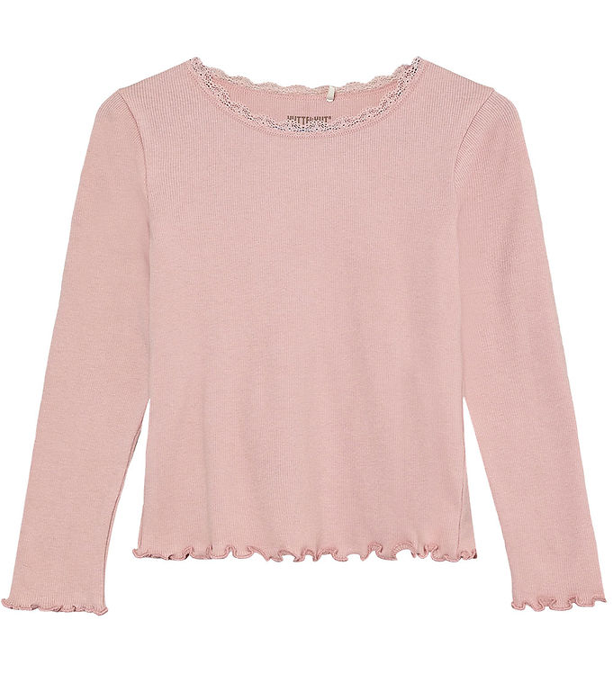 Huttelihut Bluse - Rib - Pale Mauve
