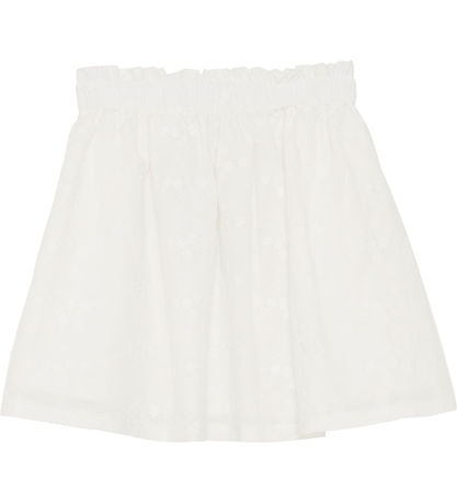 Huttelihut Nederdel -  Embroidery - Antique White