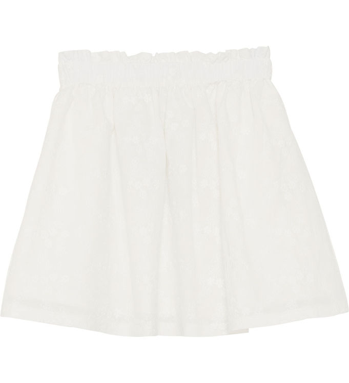 Huttelihut Nederdel - Embroidery - Antique White