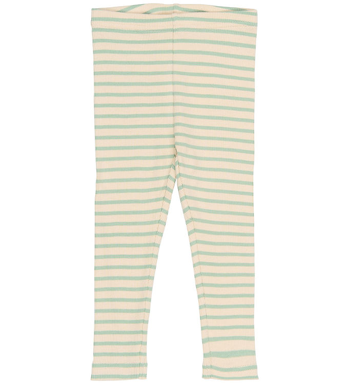 Petit Piao Leggings - Rib - Modal/Bomuld - PpSky - Frosty Green