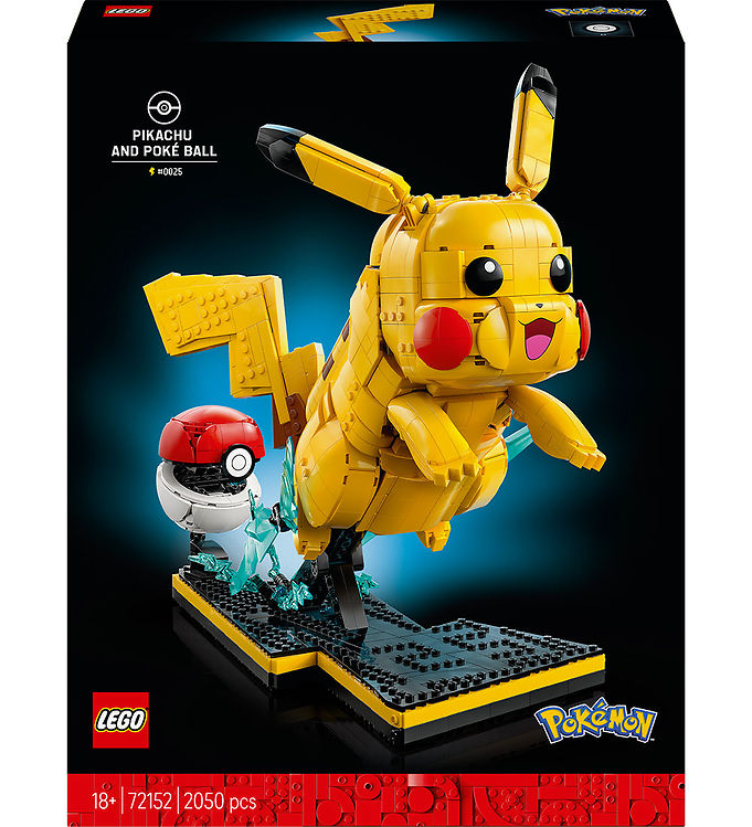 LEGO® Pokémon - Pikachu Og Poké Ball 72152 - 2050 Dele
