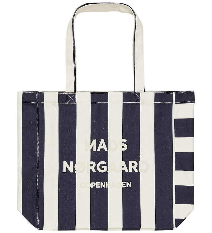 Mads Nørgaard Shopper - Boutiqno Athene - Stripe Aop Sky Captain