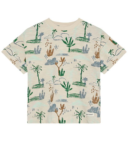 En Fant T-shirt - Slub Aop - Fog