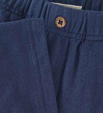 En Fant Shorts - Muslin - Medieval Blue