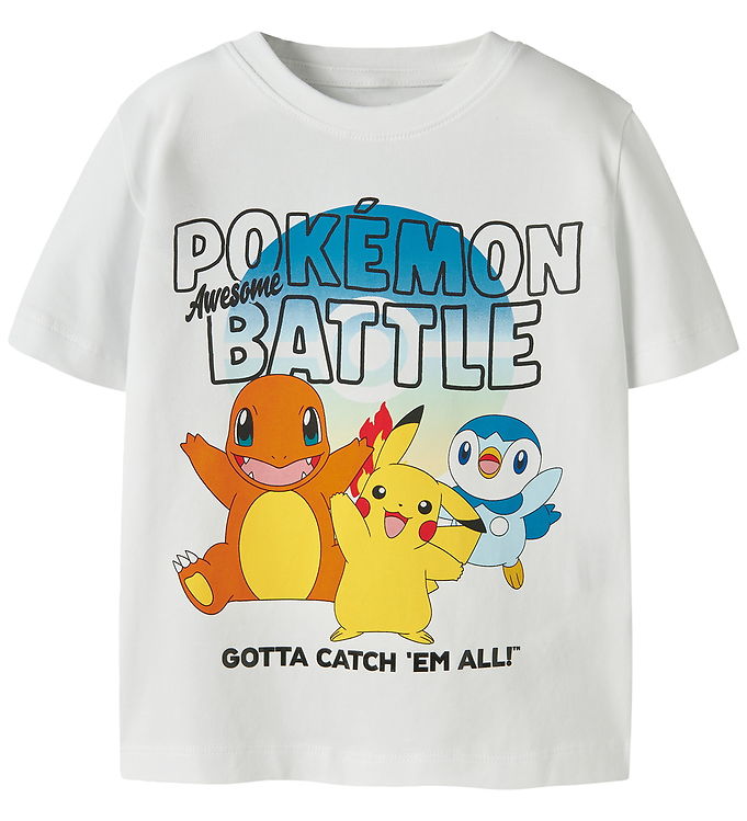 NAME IT T-shirt Malt Pokemon Bright White