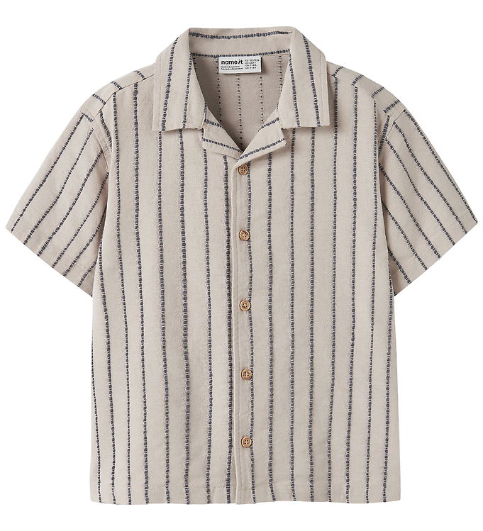 NAME IT Skjorte Jax Chateau Gray Stripe