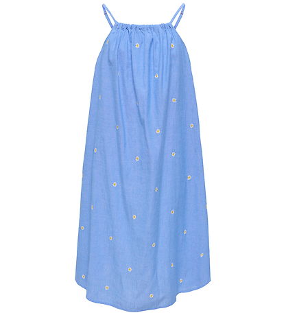 Kids Only Kjole - KogMalou - Cashmere Blue/EMB Daisy