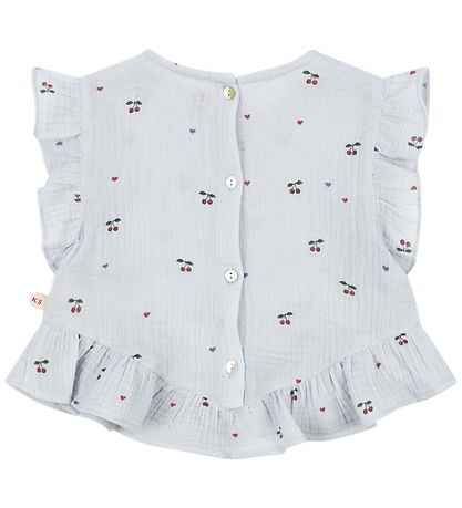 Konges Sløjd Top - Coco - Cherry Blue Coeur
