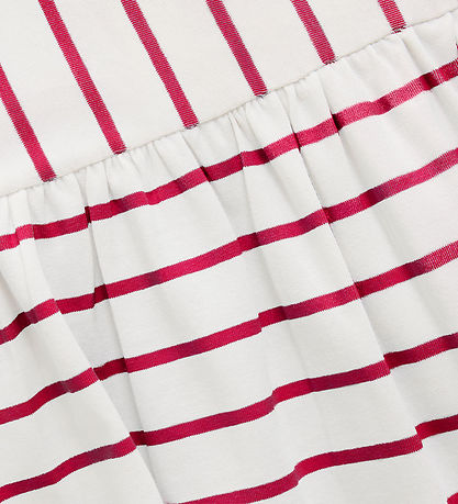 Creamie Kjole - Stripe - Chili Red