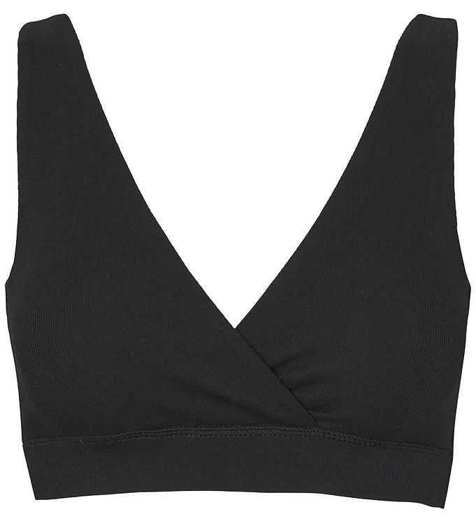 Müsli Amme BH u. Bøjle - Triangle - Rib - Black