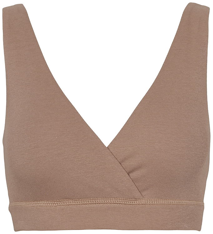 Müsli Amme BH u. Bøjle - Triangle - Rib - Walnut