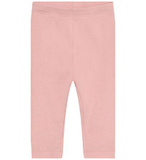 Minymo Leggings - Rib - Silver Pink
