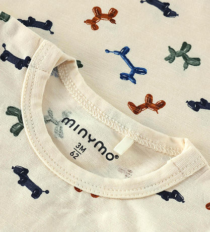 Minymo Bluse - White Swan