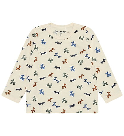 Minymo Bluse - White Swan