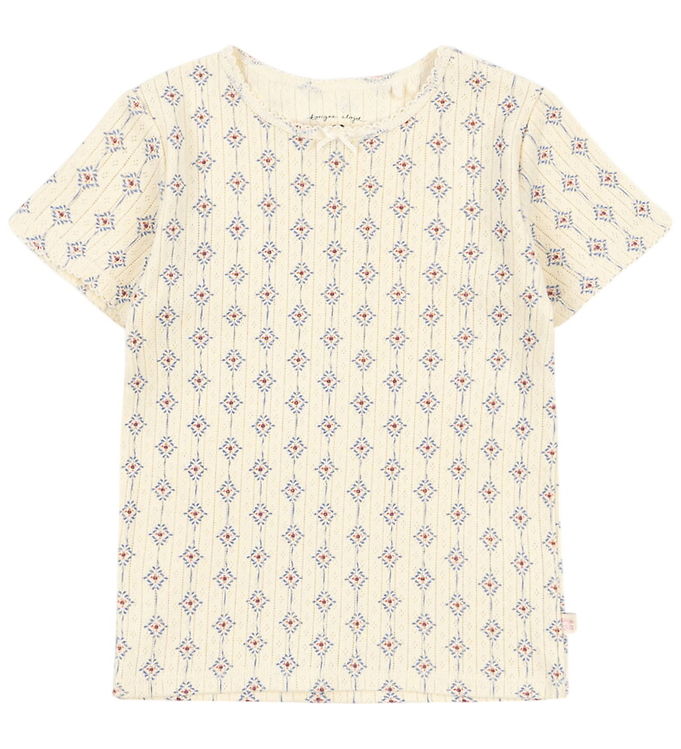 Konges Sløjd T-shirt - Hulmønster - Minnie - Muro Blu