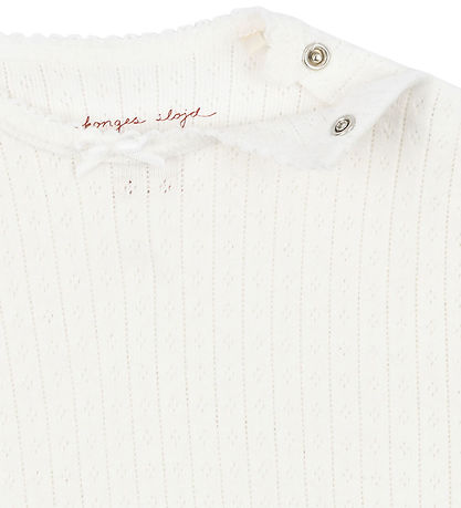 Konges Sløjd Body k/æ - Hulmønster - Minnie - Optic White